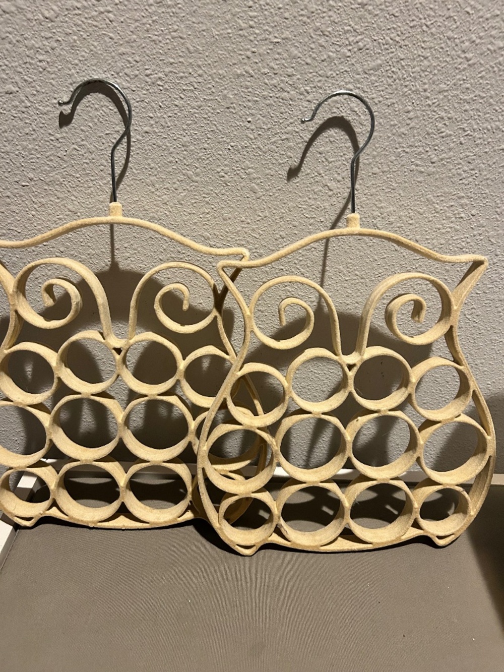 Two Cute Owl Shaped Children’s Hangers For Socks and Underwear